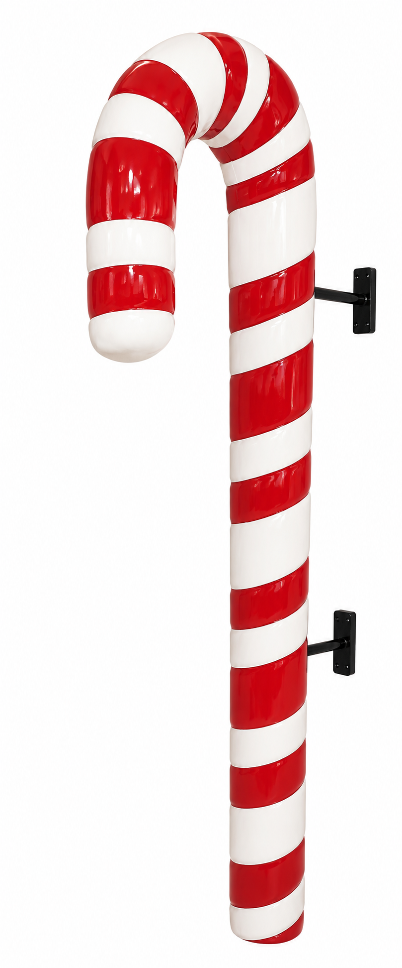 48" Candy Cane Wall Mount Resin Display — view 1