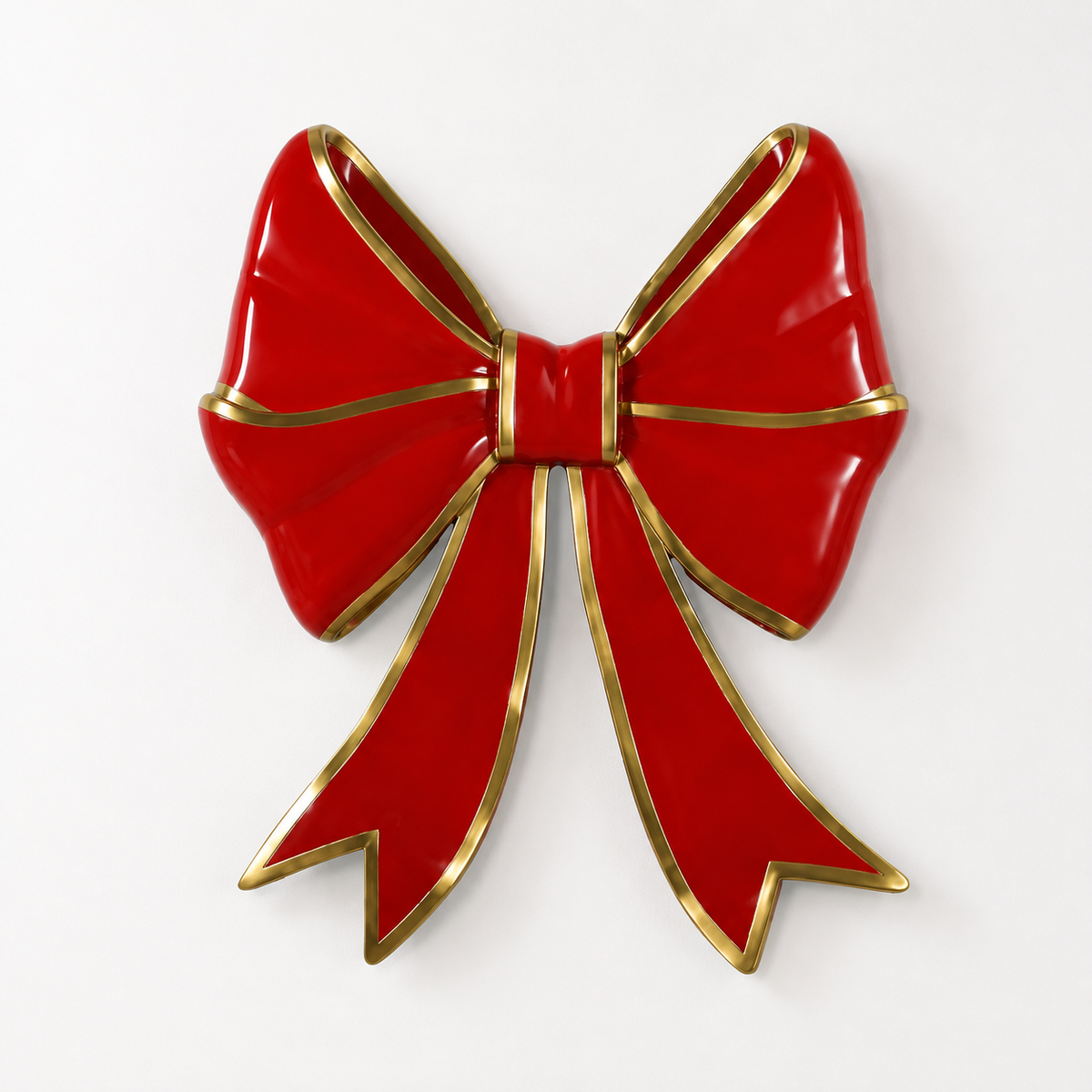 44" Ribbon Bow Surface Mount Resin Display — view 1