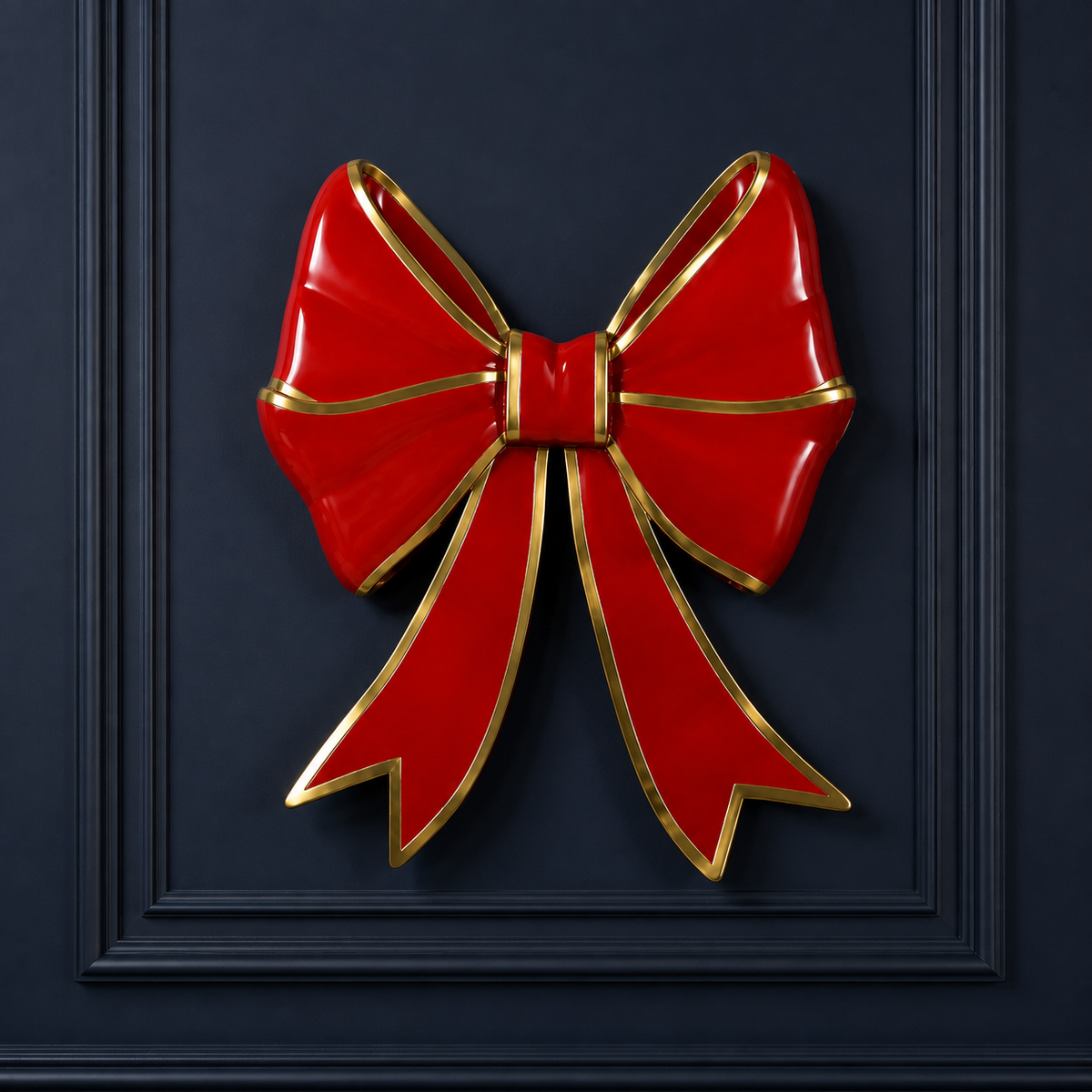 44" Ribbon Bow Surface Mount Resin Display — view 2
