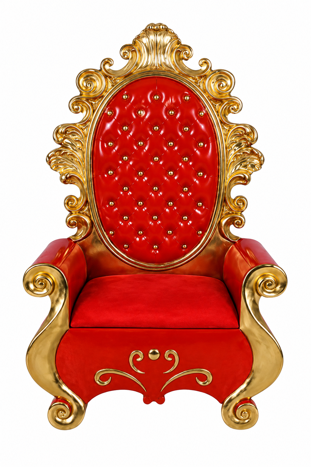 41" Santa's Throne Resin Display — view 1