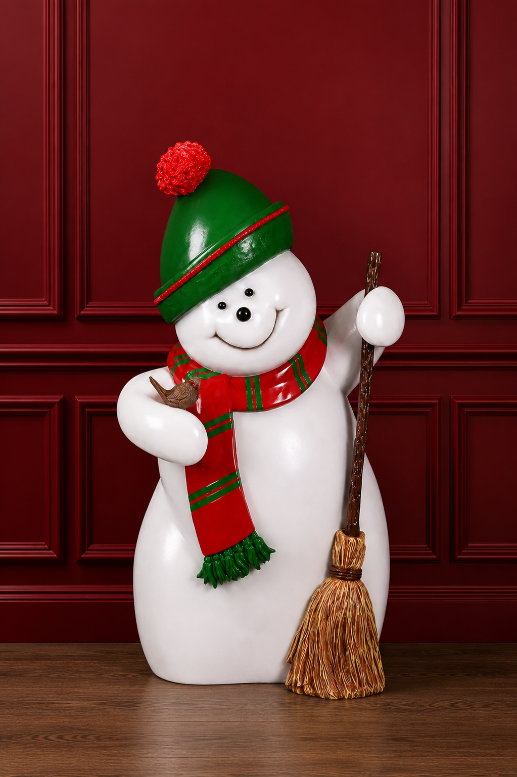 5' Snowman Resin Display — view 2