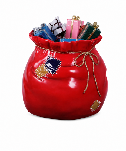 Santa's Gift Sack Photo Op Resin Display — view 1