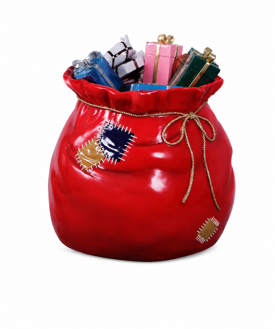 Santa's Gift Sack Photo Op Resin Display