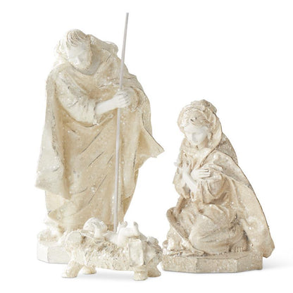 White Glitter Nativity Set - 12" - Set of 3 — view 1