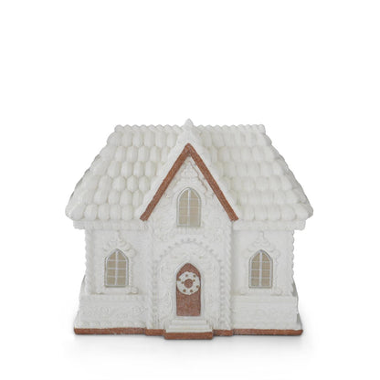 LED Gingerbread House - 110" - White Glitter — view 1