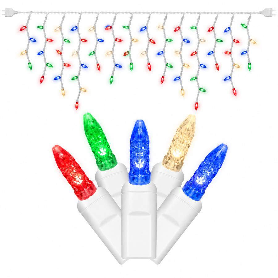 RGBWW Commercial M5 Faceted Icicle Light - 70 Lights