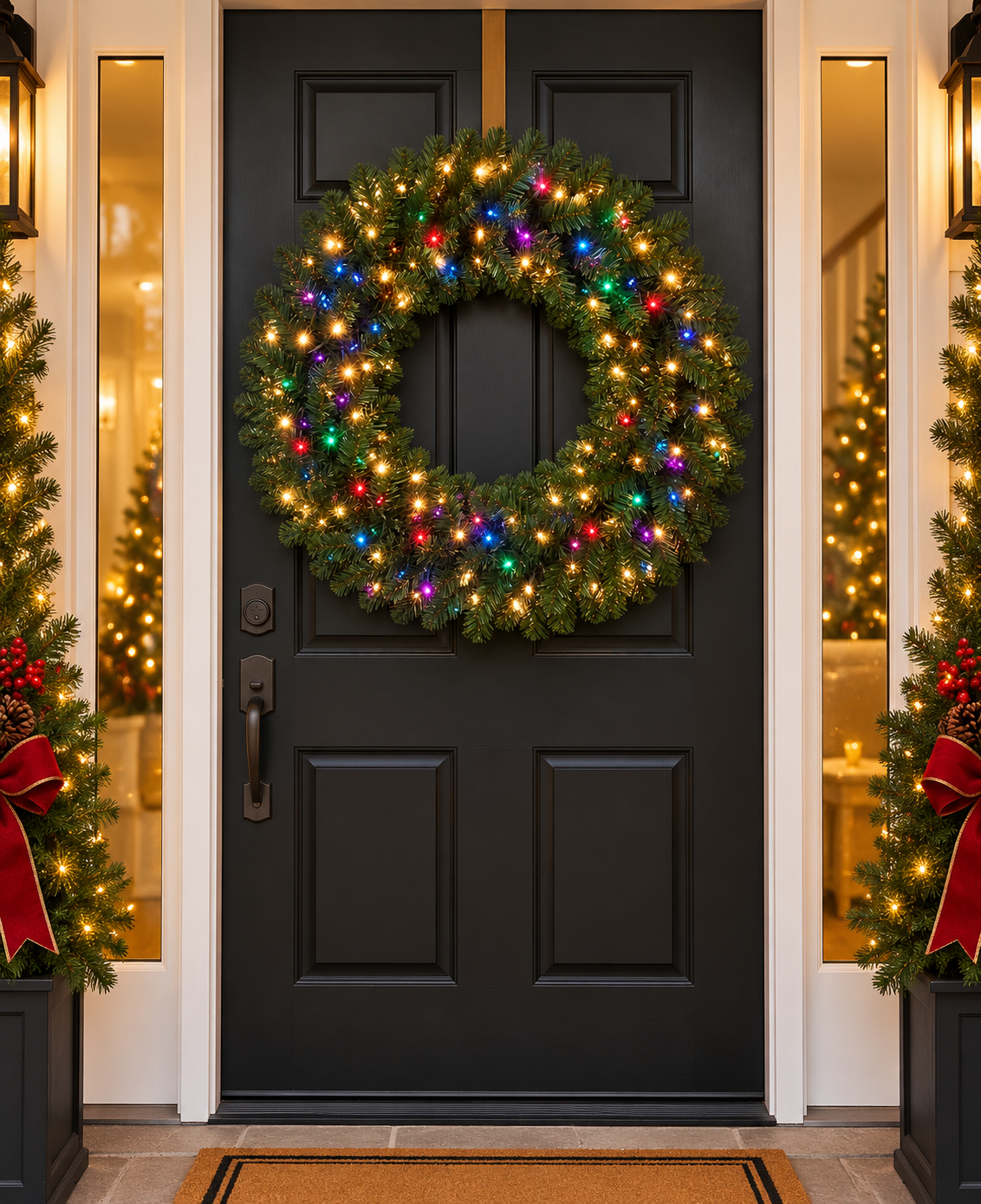 24" RGBWW Deluxe Oregon Wreath — view 2