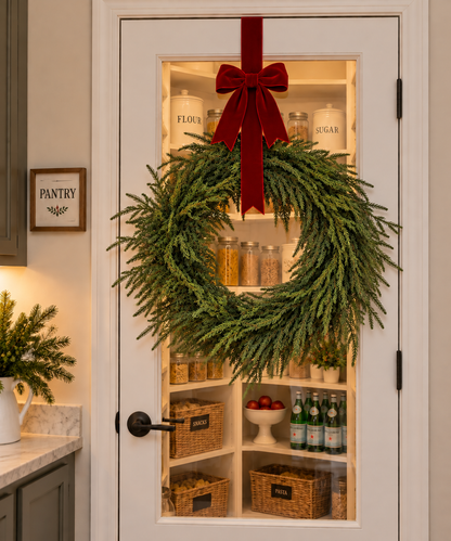 210" Just Cut Norfolk Pine Wreath — view 2