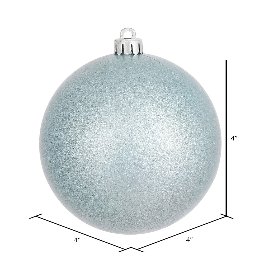 4" Shatterproof Ball Ornament - Baby Blue - Candy - UV Treated - Bag of 6 — view 3