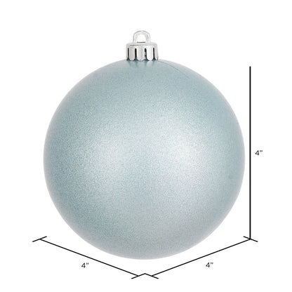 4" Shatterproof Ball Ornament - Baby Blue - Candy - UV Treated - Bag of 6 — view 3