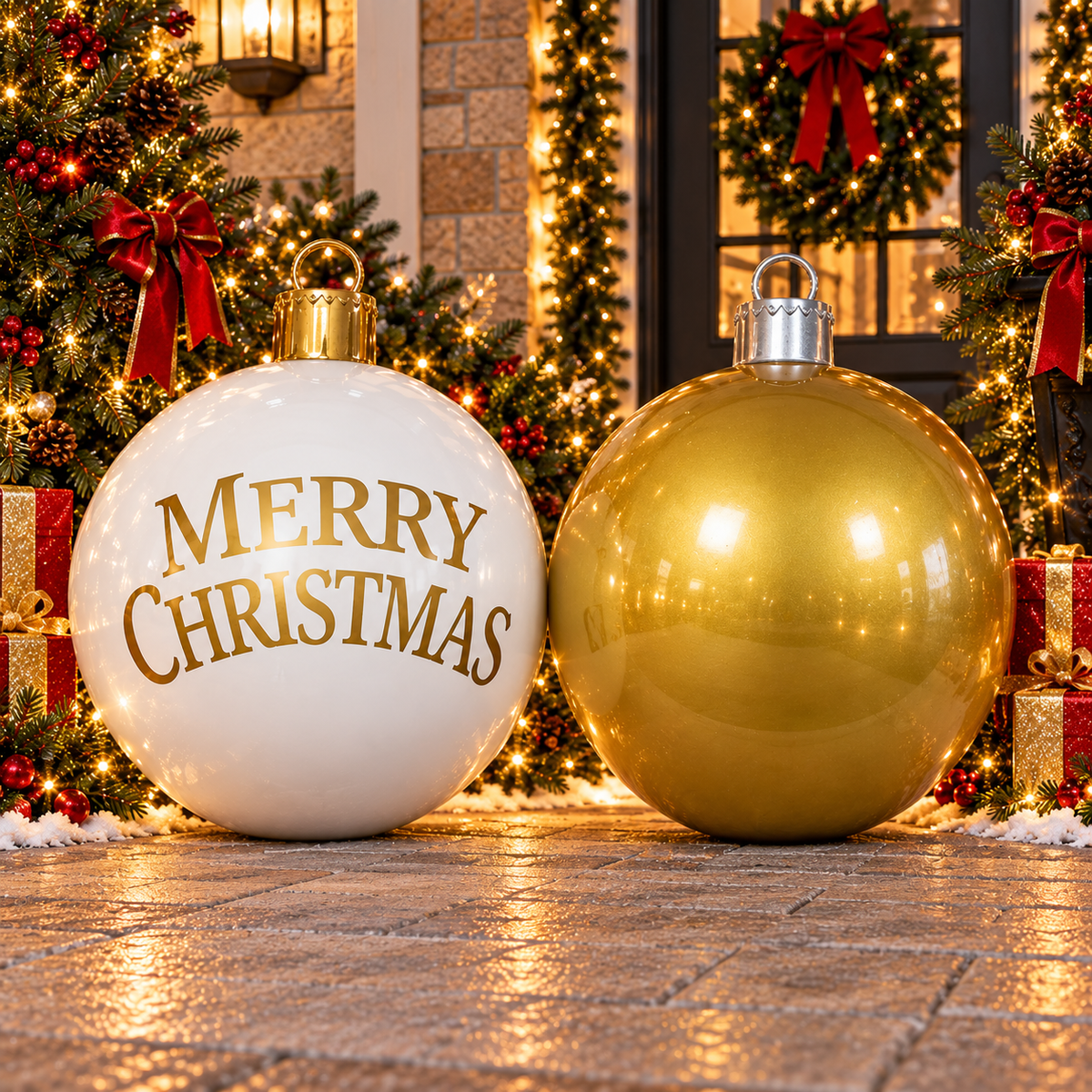 28" Ornament Resin Display - Gold — view 2