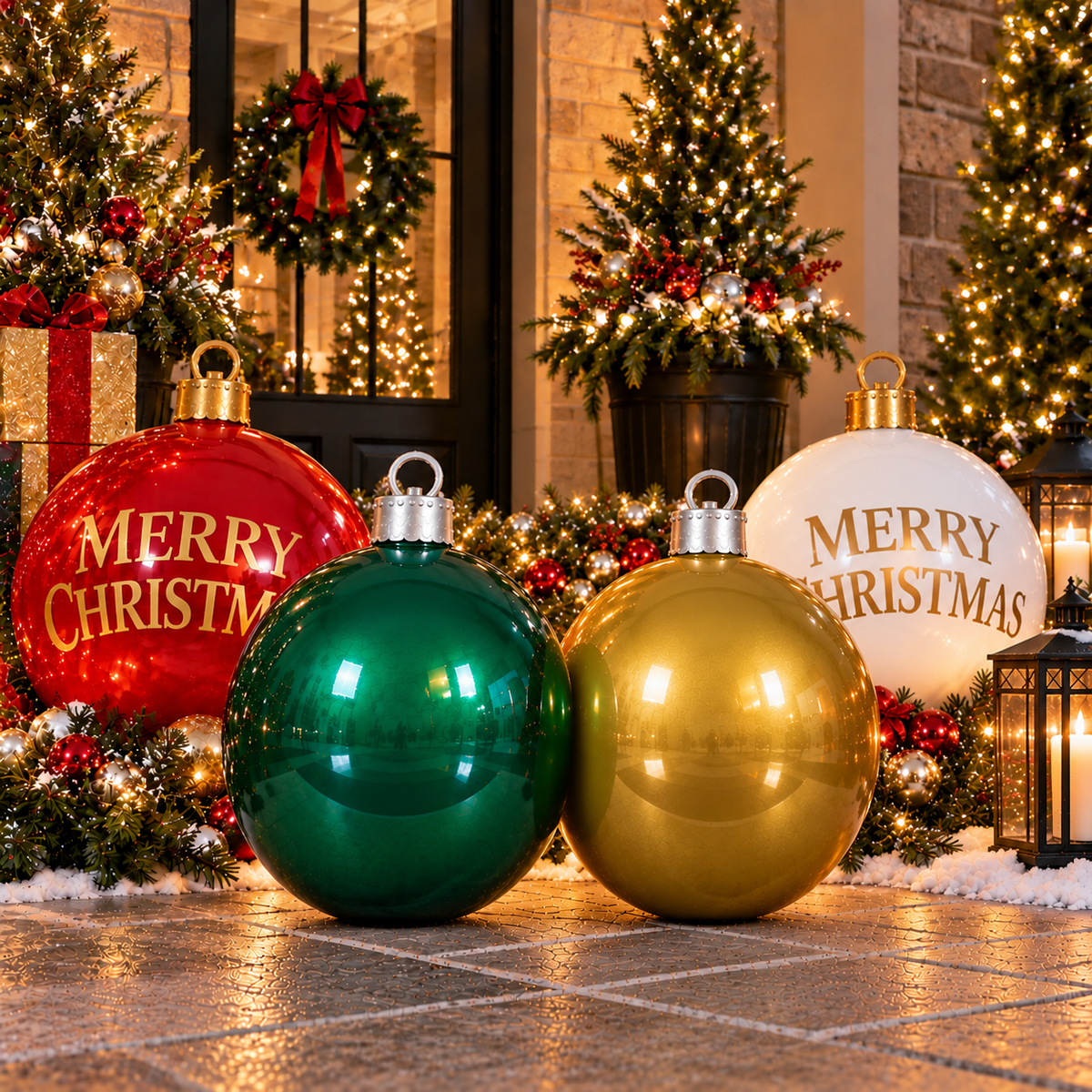 28" Ornament Resin Display - Gold — view 3