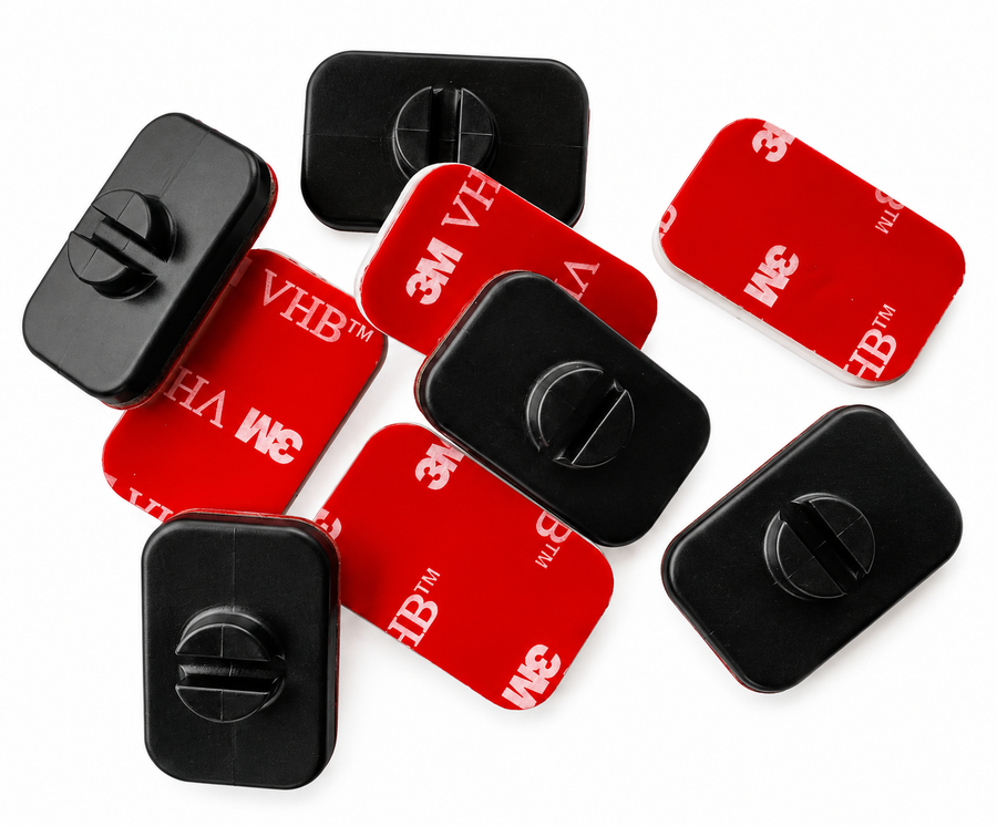 Black Snap System Sticky Snap Mount - 25 Pack Sticky Snap- Black – Bag of 25
