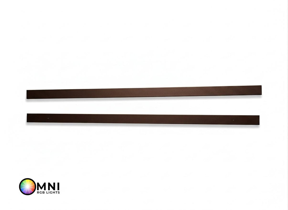 OMNI - Solid (No Holes) 2-Piece Concealment Track (40)" - 8019 Dark Brown — view 1