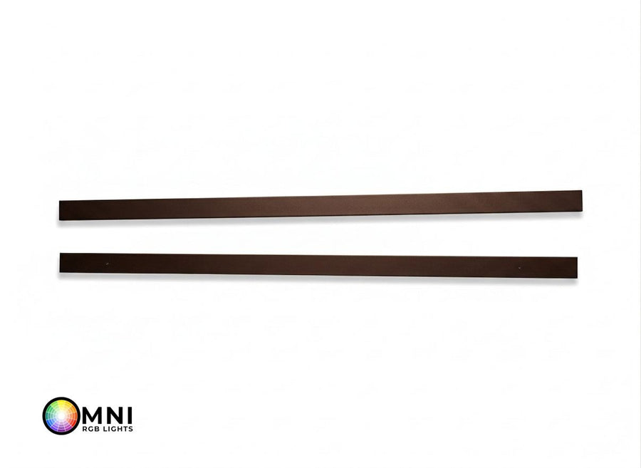 OMNI - Solid (No Holes) 2-Piece Concealment Track (40)" - 8019 Dark Brown
