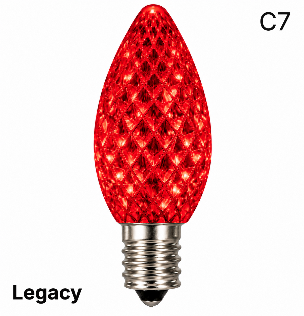 LED C7 SMD Bulb - RED — view 1