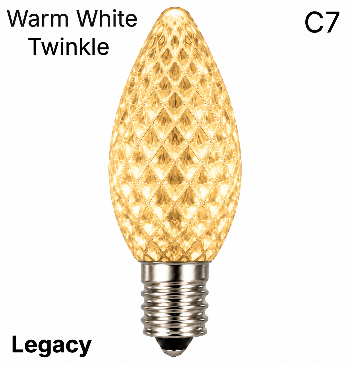 LED C7 SMD Bulb - WARM WHITE TWINKLE — view 1