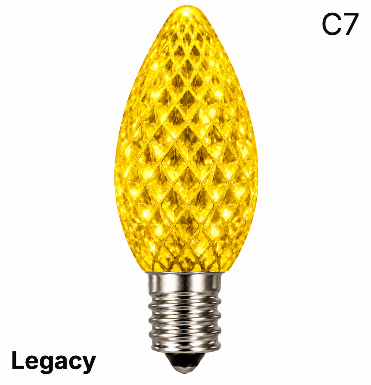 LED C7 SMD Bulb - YELLOW — view 1