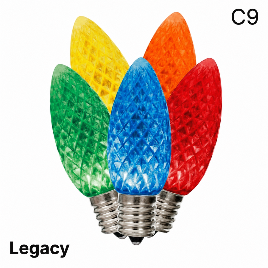 LED C9 SMD Bulb - MULTI-R/G/B/Y/O Multicolor- LegacyPro