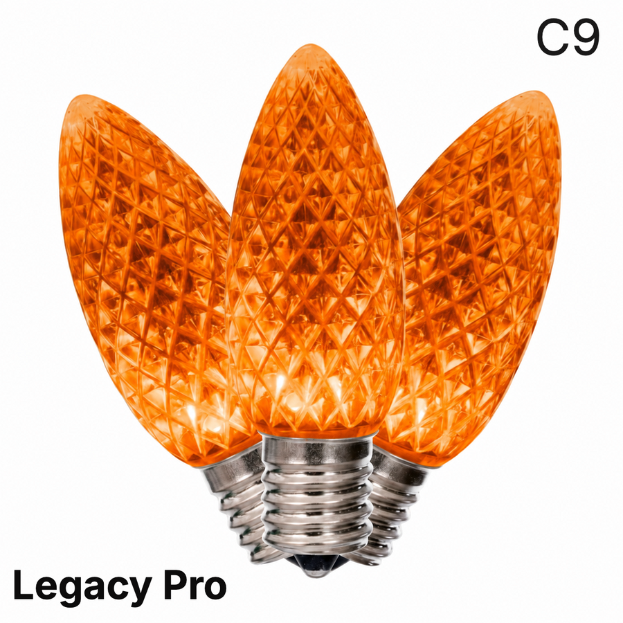 LED C9 SMD Bulb - ORANGE Orange- LegacyPro