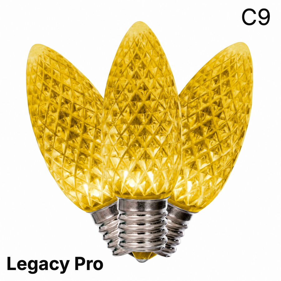 LED C9 SMD Bulb - YELLOW Yellow- LegacyPro