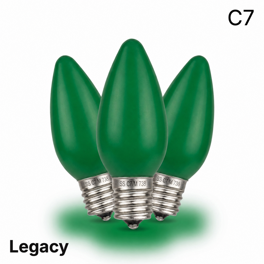 LED C7 SMD Bulb - OPAQUE GREEN Opaque Green
