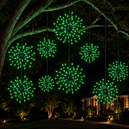 24" Green LED Spritzer - Twinkle - Green Frame — view 2