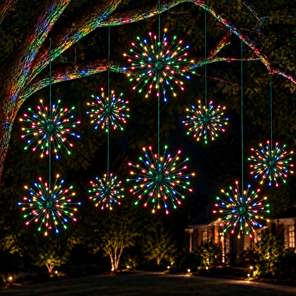 24" Multicolor LED Spritzer - Twinkle - Green Frame — view 2