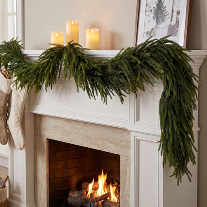 63" Green Norfolk Pine Garland — view 5
