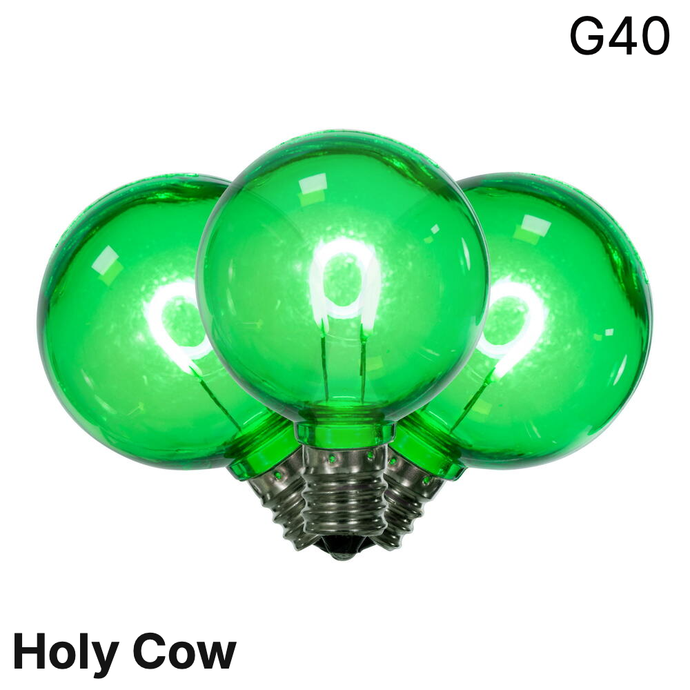 Green LED G40 - Arched Filament Bulb - Steady — view 1
