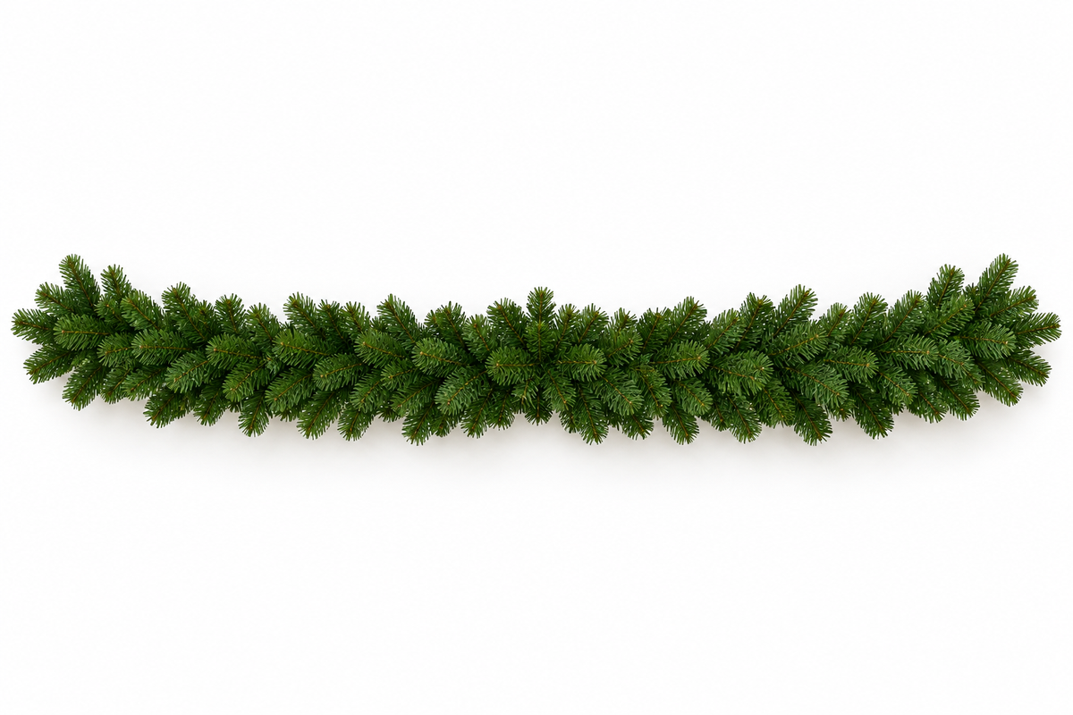 Deluxe Sequoia Fir Garland — view 1