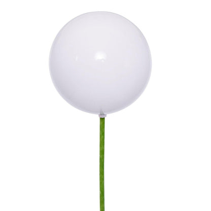 4" UV Treated Ball Ornament - White - Pearl - Set of 6 — view 1
