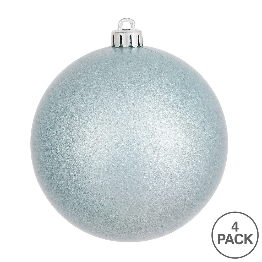 6" Shatterproof Ball Ornament - Baby Blue - Candy - UV Treated - Bag of 4 — view 3