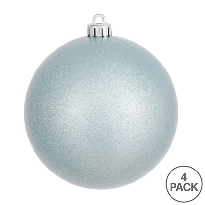 6" Shatterproof Ball Ornament - Baby Blue - Candy - UV Treated - Bag of 4 — view 3