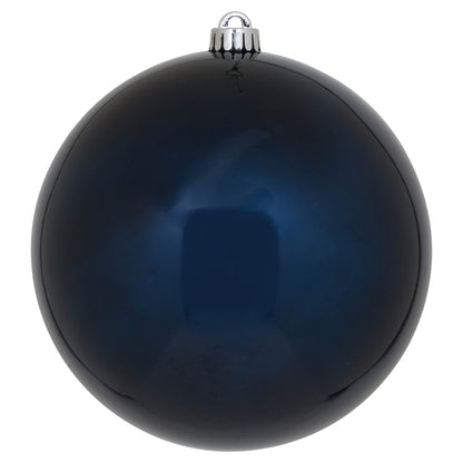 8" Shatterproof Ball Ornament - Midnight Blue - Candy - UV Treated — view 1