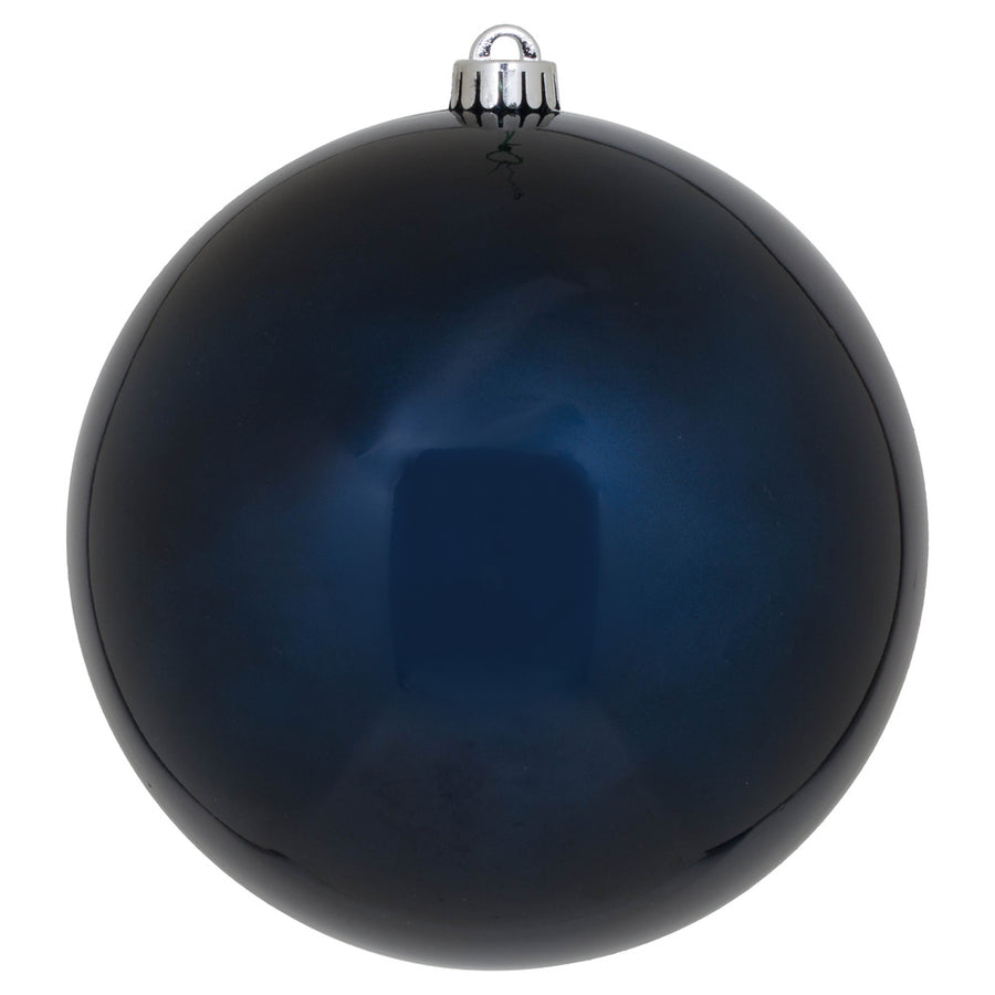 8" Shatterproof Ball Ornament - Midnight Blue - Candy - UV Treated
