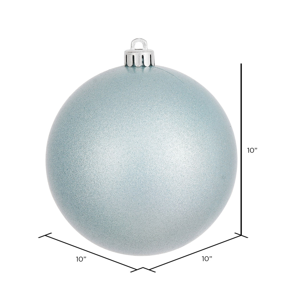 10" Shatterproof Ball Ornament - Baby Blue - Candy - UV Treated — view 2