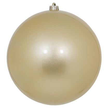10" Shatterproof Ball Ornament - Champagne - Candy - UV Treated — view 1