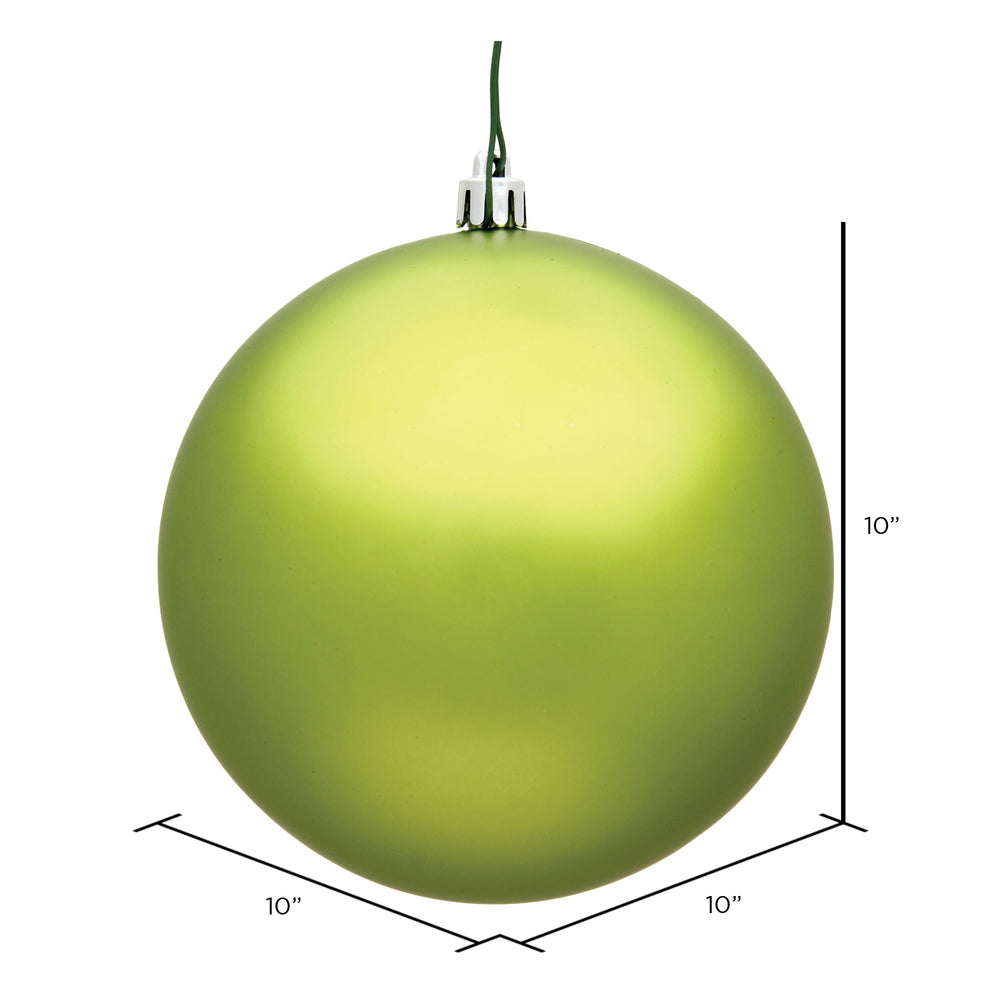 10" Shatterproof Ball Ornament - Midnight Blue - Matte - UV Treated — view 2