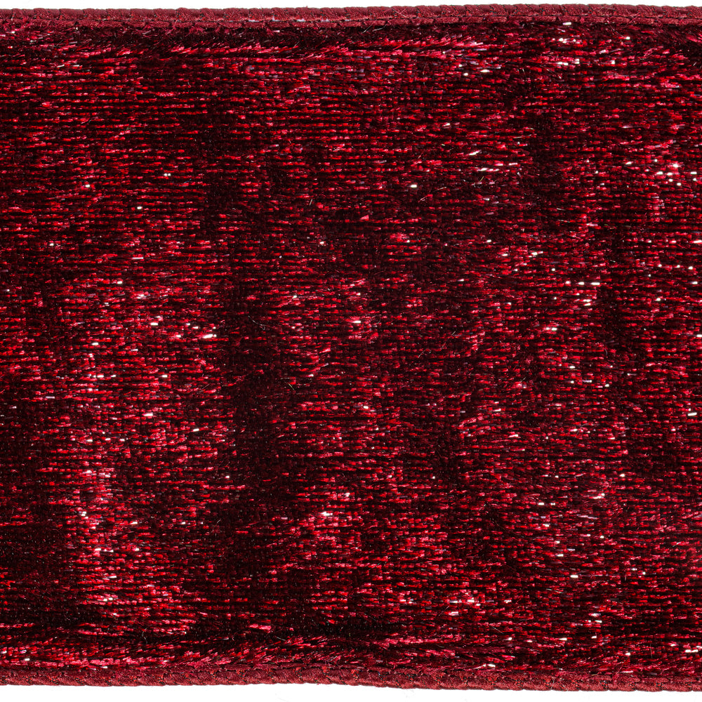 4" Ribbon - Velvet Luster - 10 Yard Roll - Burgundy — view 2