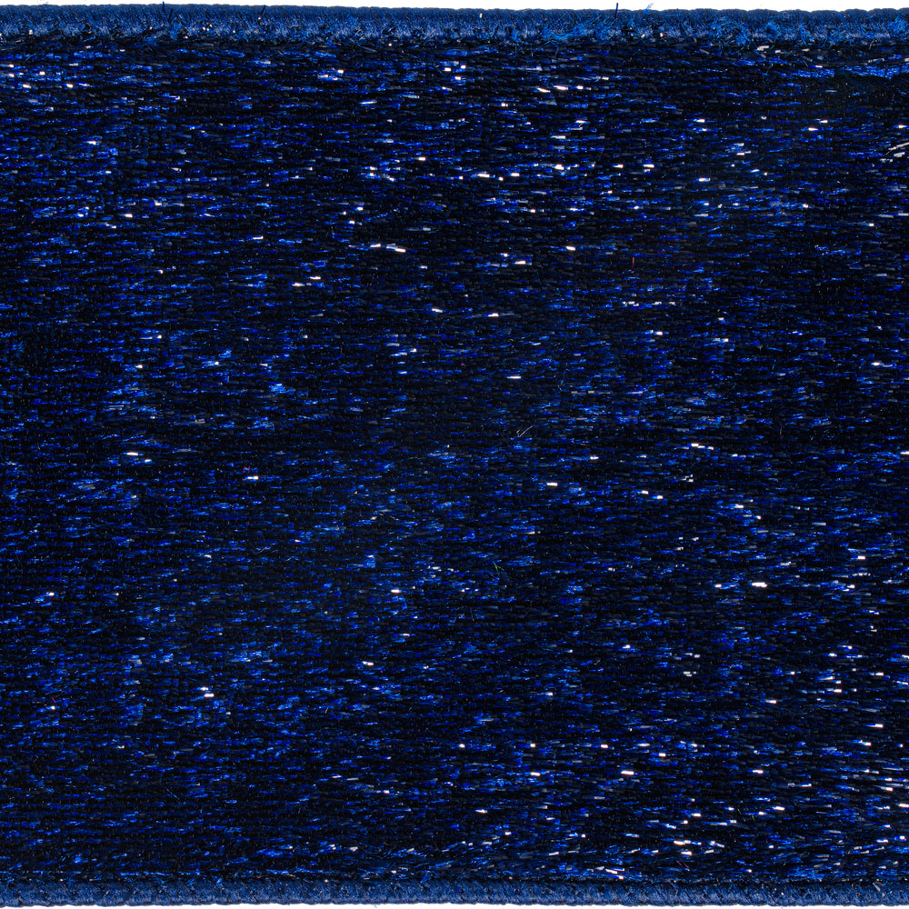 4" Ribbon - Velvet Dupion - 10 Yard Roll - Midnight Blue — view 2