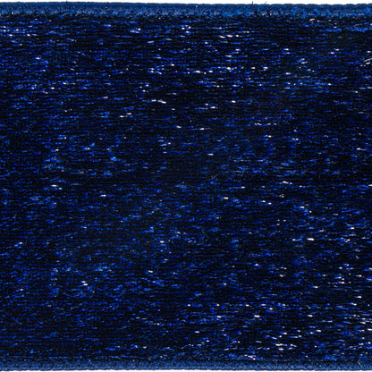 4" Ribbon - Velvet Dupion - 10 Yard Roll - Midnight Blue — view 2