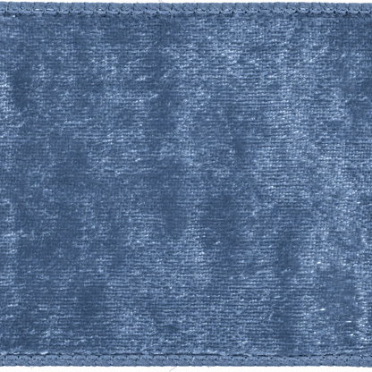 4" Ribbon - Velvet Dupion - 10 Yard Roll - Slate Blue — view 2