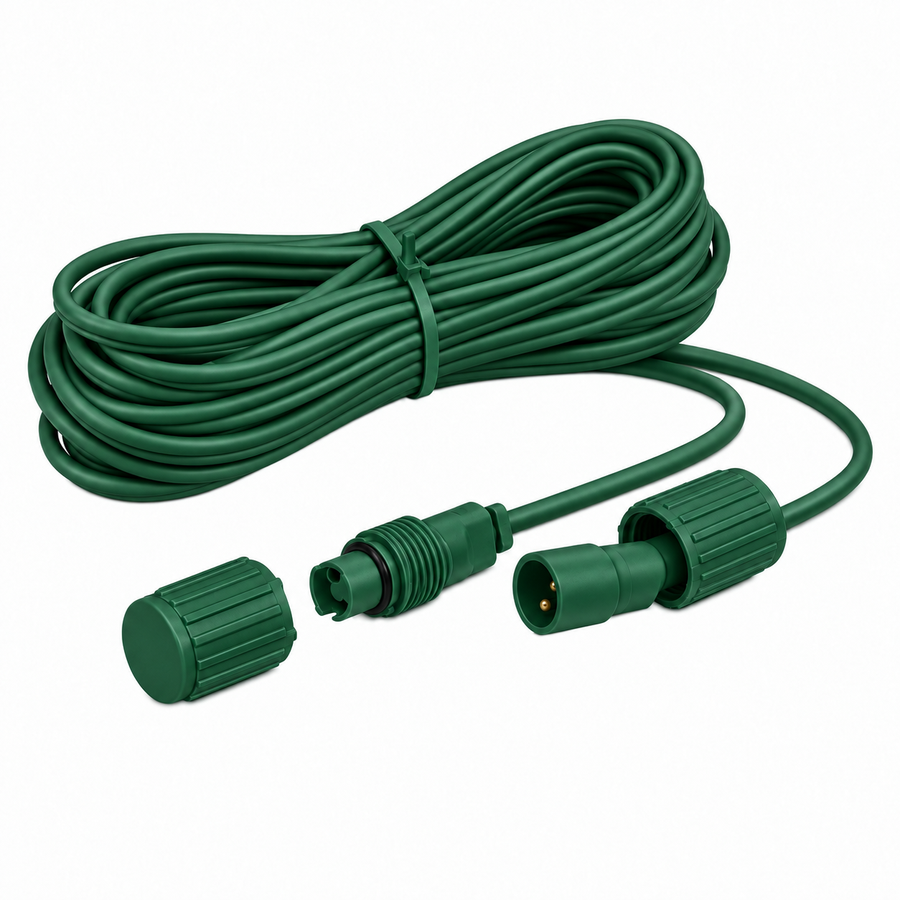 20' Green Wire FestivePro Coaxial Extension