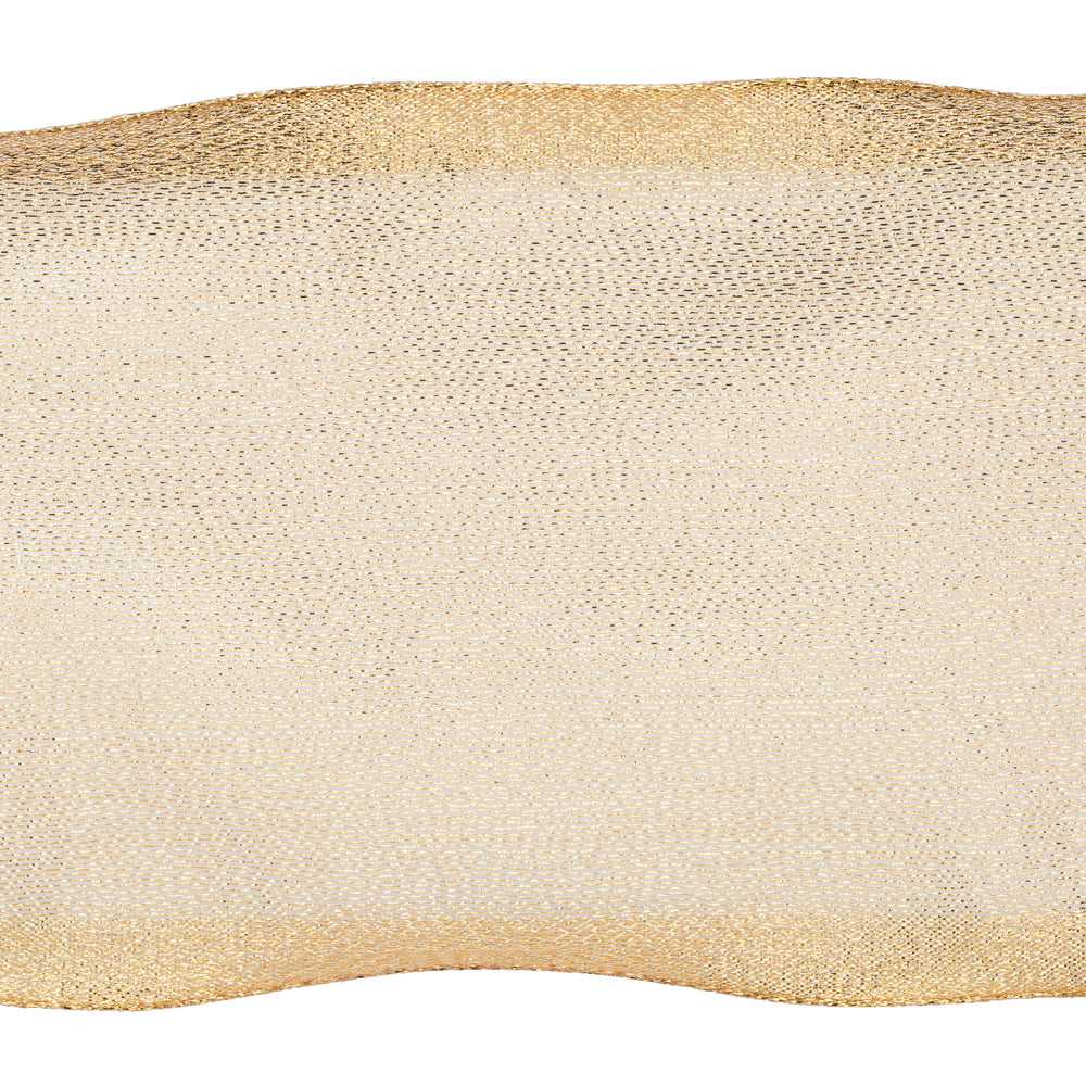 4" Ribbon - Shiny Wired - 10 Yard Roll - Champagne — view 2