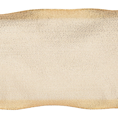 4" Ribbon - Shiny Wired - 10 Yard Roll - Champagne — view 2