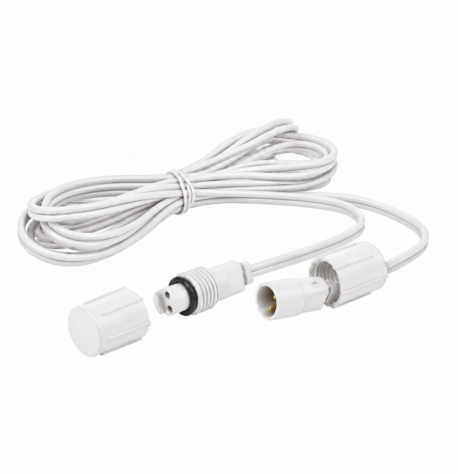 6' White FestivePro Coaxial Extension 6'- White