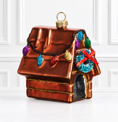 3.25" Festive Doghouse Ornament