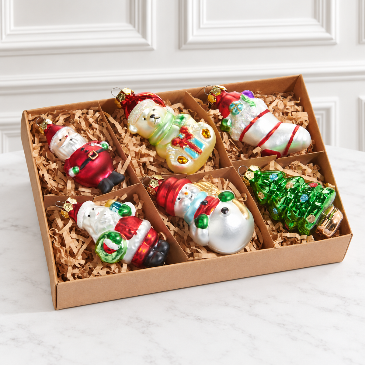 3.25" Box of Vintage Icon Ornaments – Box of 6