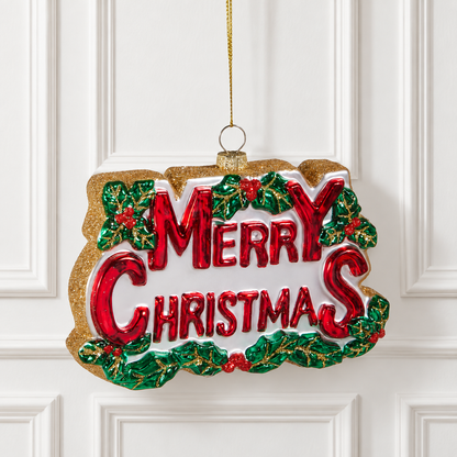 5.5" Merry Christmas Ornament
